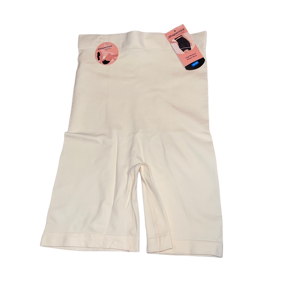 NWT Shapermit Essentials High Waisted Shaper Short xl/2XL Shape Wear Off White